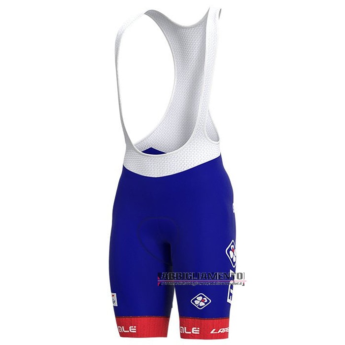 Abbigliamento Groupama-fdjmanica Corta e Pantaloncino Con Bretelle 2021 Rosso Blu - Clicca l'immagine per chiudere